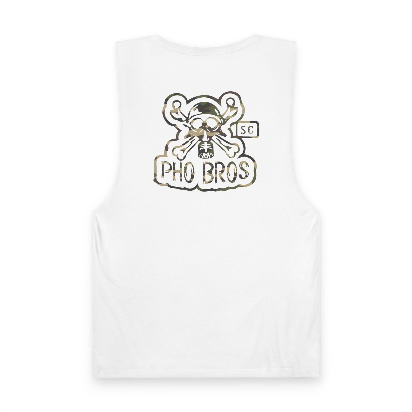 Pho Bros SC Tank - Camo on White - Image 2