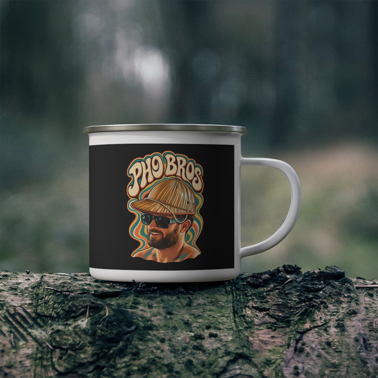 Jimmy The Pig Double Drop Enamel Camping Mug - Image 3