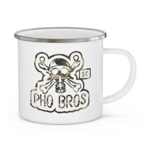 Pho Bros SC Enamel Camping Mug - Camo
