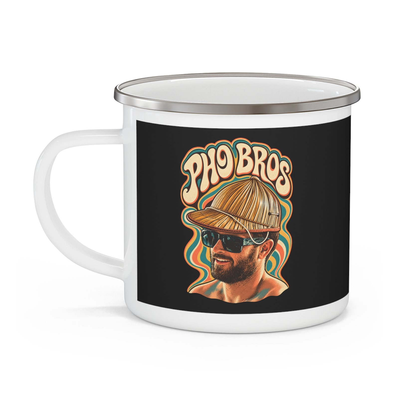 Jimmy The Pig Double Drop Enamel Camping Mug - Image 2